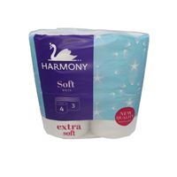 Toaetný papier Harmony Soft 4 ks 3 vrstvy