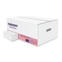 Pap.utierky Harmony ZZ biele celulóza 4000 ks
