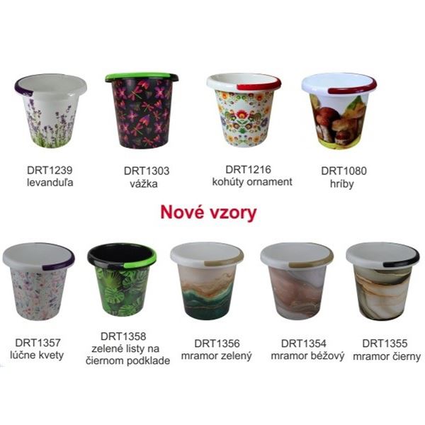 Vedro 10L vzorované