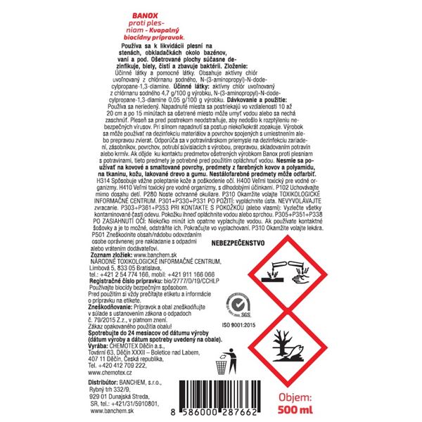 BANOX proti plesniam  500 ml