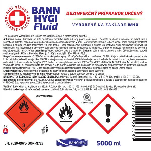 BANN HYGI Fluid 5 l