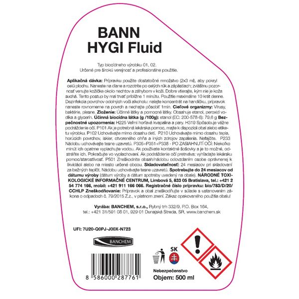 BANN HYGI Fluid 500 ml MR