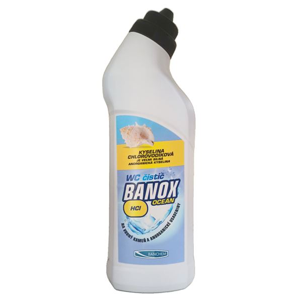 BANOX WC čistič HCL + Oceán (00) 750 ml