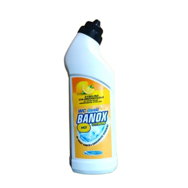 BANOX WC čistič HCL + Citrón  750 ml