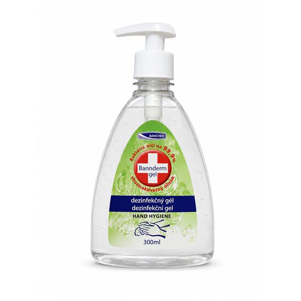 Bannderm gel - gelový prípravok na dezinfekciu rúk 300 ml