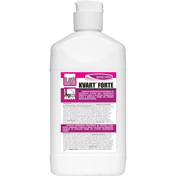 Kvart forte - prípravok na dezinfekciu nôh a obuvi 500 ml