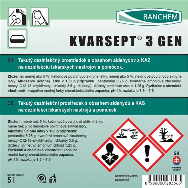 Kvarsept 3 Gen - prostriedok na dezinfekciu nástrojov a pomôcok