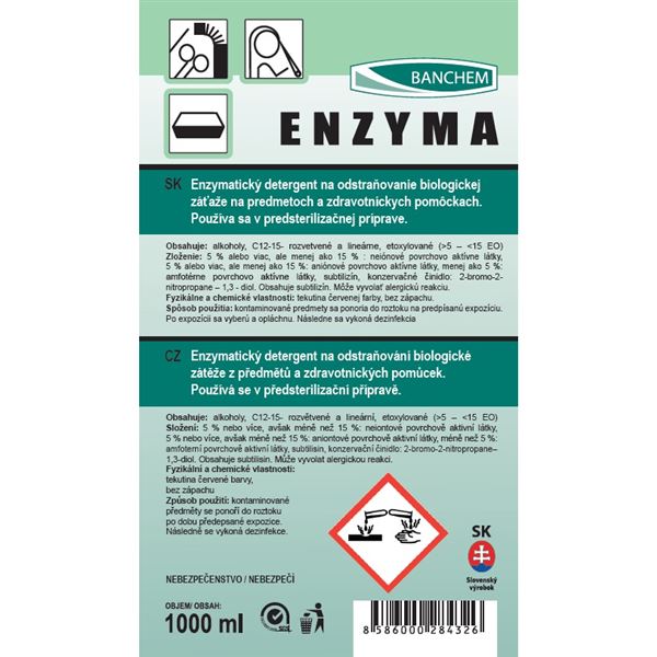 Enzyma - prípravok na odstraňovanie biolog. záťaže 1 L